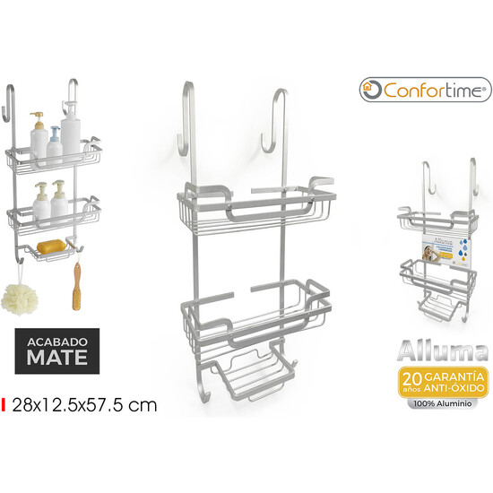 COLGADOR BA¥O 3 BANDE.ALLUMA PUERTA CONFORTIME image 0