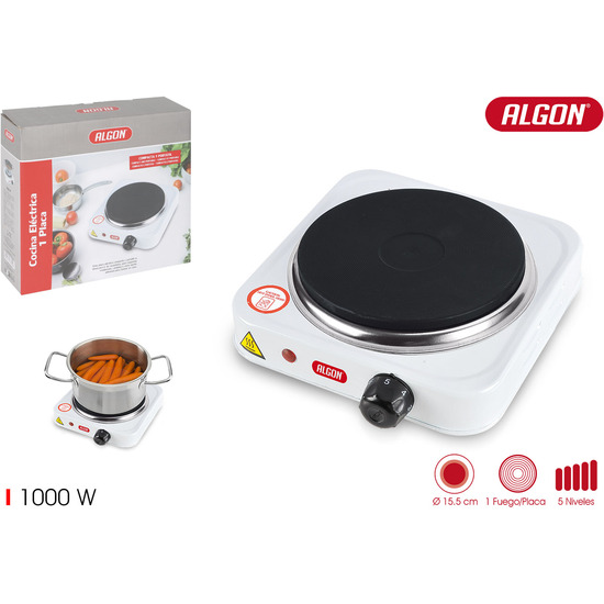 COCINA ELECTRICA 1 PLACA 1000W ALGON BBQ image 0