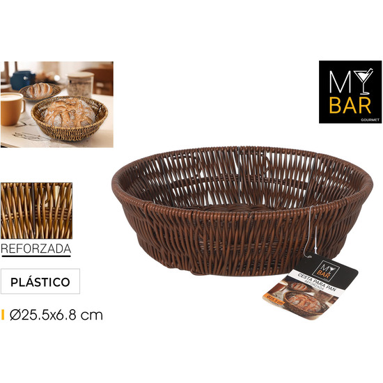 CESTA PAN REDON.PP REFORZADA 25.5CM MY BAR image 0