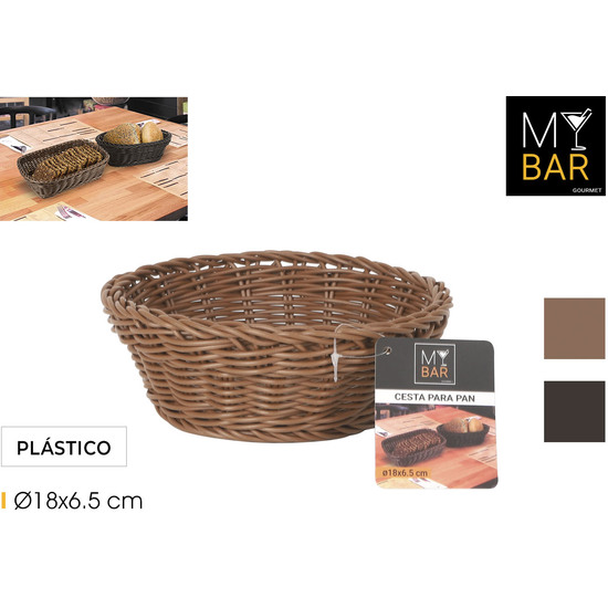 CESTA PAN REDONDA PP 18X6.5CM MY BAR image 0