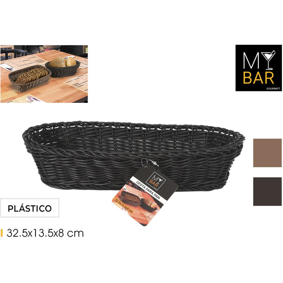 CESTA PAN RECTANGULAR PP 32.5X13.5C MY BAR image 0
