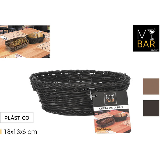 CESTA PAN OVAL PP 18X13CM MY BAR image 0