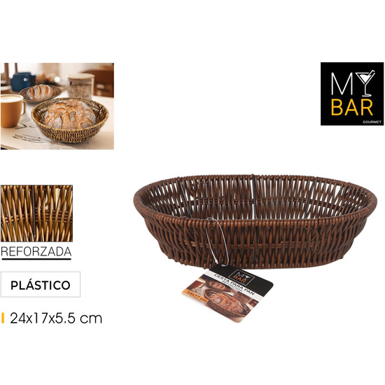 CESTA PAN OVAL PP REFORZADA 24CM MY BAR image 0