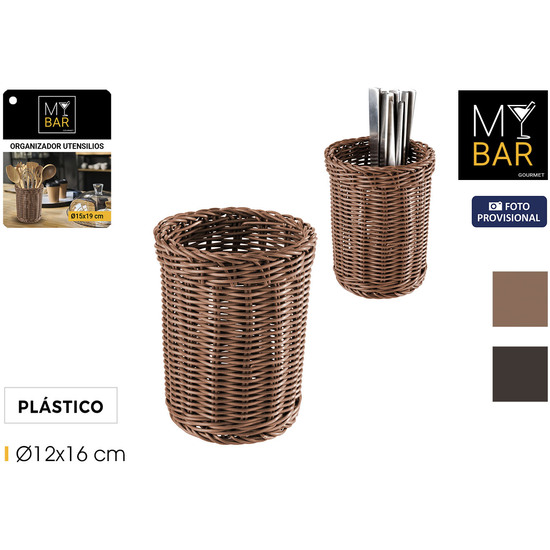 ORGANIZADOR CUBIERT.PP RATTAN REDO. MY BAR image 0