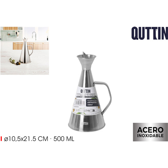 QT ACEITERA ANTIGOTEO INOX 500ML QUTTIN image 0