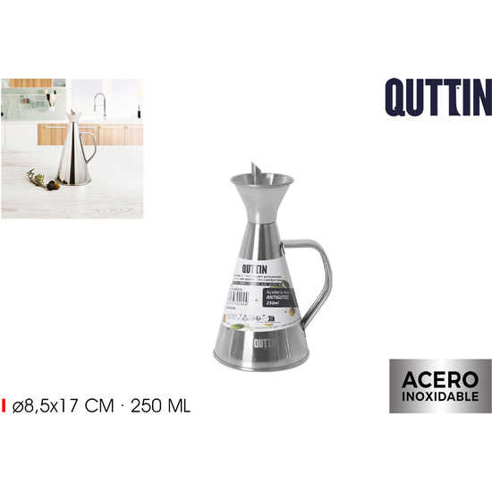 QT ACEITERA ANTIGOTEO INOX 250ML QUTTIN image 0