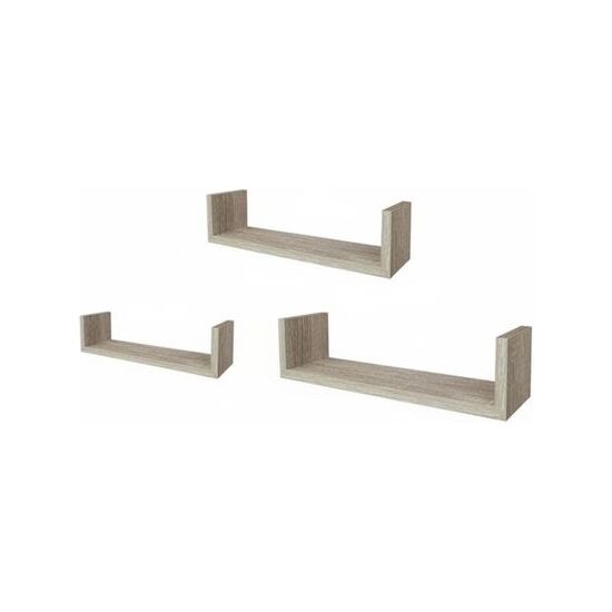 SET3 ESTANTE FLOTANTE 42/34/26 OAK MOBLEKIT image 0