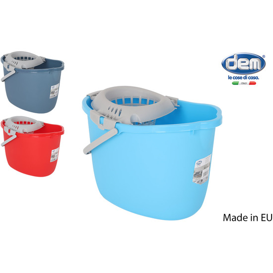 CUBO 15L CON ESCURRIDOR COL.SURTIDOS image 0