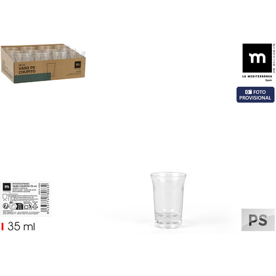 VASO CHUPITO 35ML PS LA MEDITERRANEA image 0