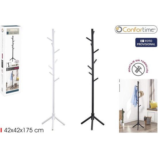 PERCHERO MADERA FORRADO 175CM CONFORTIME image 0