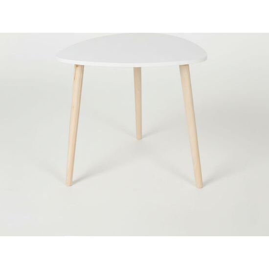 MESITA AUXILIAR MADERA WHITE 38.5CM MOBLEKIT image 0