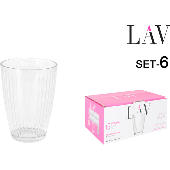 SET 6 VASOS 415CC HESTIA image 0