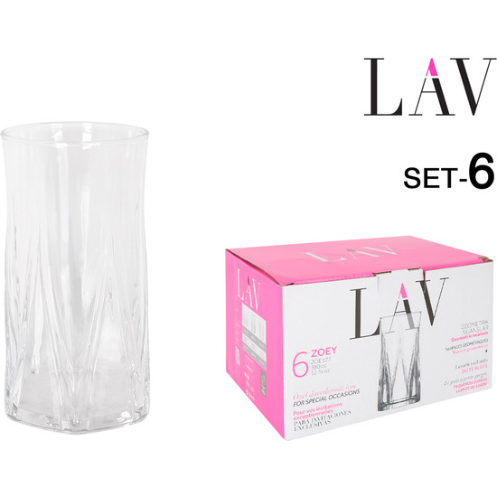 SET 6 VASOS 380CC ZOEY image 0