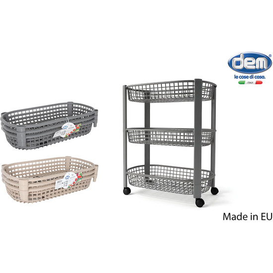 CARRITO VERDULERO 3 CESTOS BECLASSIC image 0