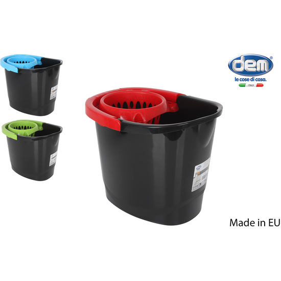 CUBO 13L RECICLADO C/ESCURRIDOR COL.SURTIDOS image 0