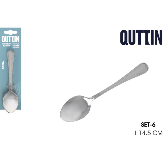 96SET 6 CUCHARAS POSTRE 1.5MM SOFIA image 0