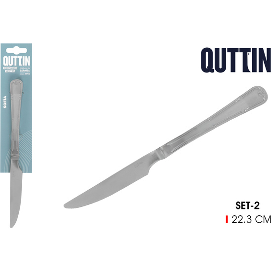 96SET 2 CUCHILLOS MESA 22CM SOFIA image 0