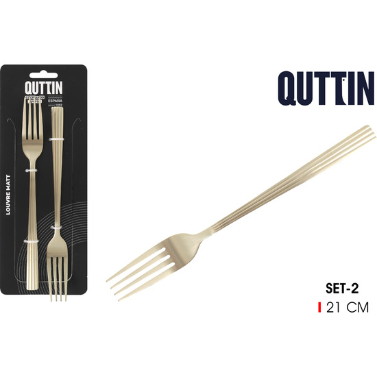 96SET 2 TENEDORES MESA “LOUVRE” CHAMP.MATT image 0