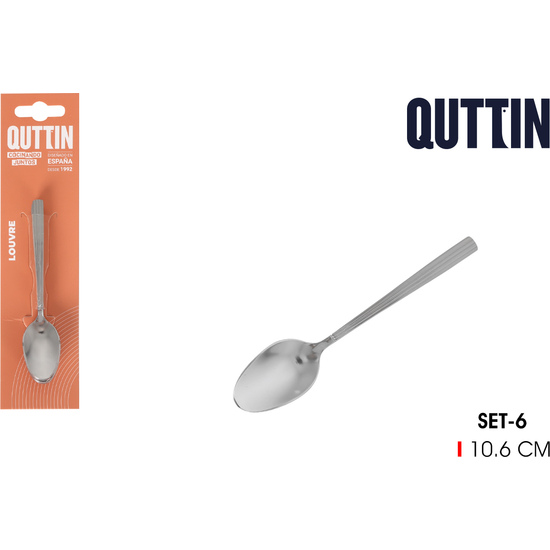 96SET 6 CUCHARAS CAFE 1.5MM “LOUVRE” image 0