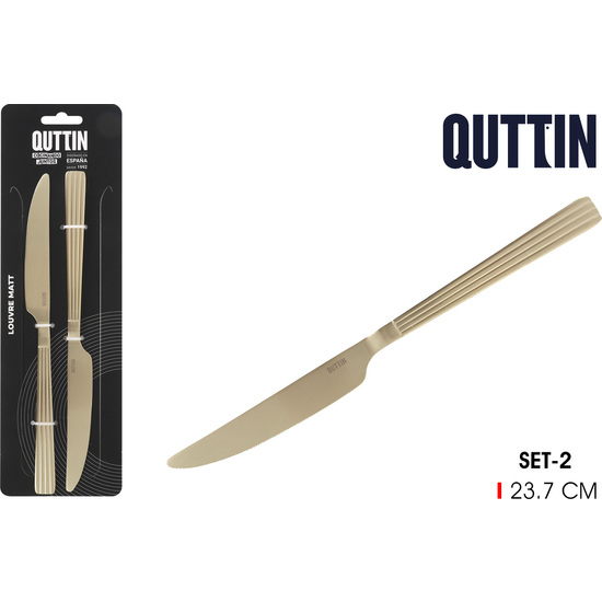 96SET 2 CUCHILLOS MESA 23.5CM“LOUVRE”CHAMP.MAT image 0