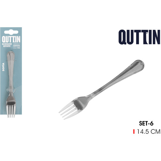 96SET 6 TENEDORES POSTRE 1.5MM SOFIA image 0