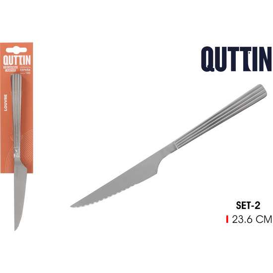 96SET 2 CUCHILLOS CARNE 23CM“LOUVRE” image 0