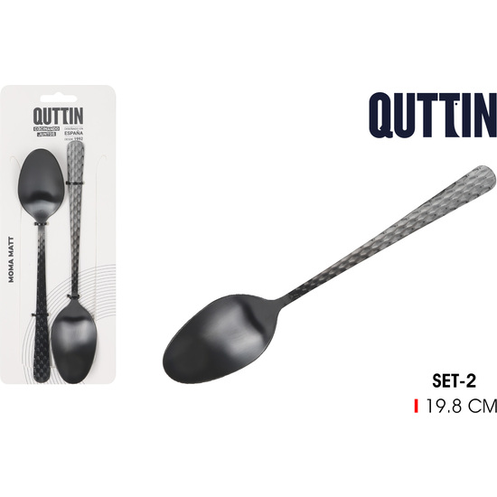 96SET 2 CUCHARAS MESA “MOMA”BLACK MATT image 0
