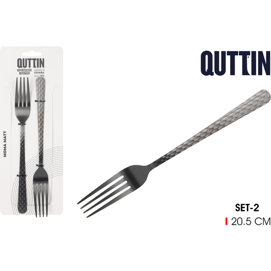 96SET 2 TENEDORES MESA “MOMA”BLACK MATT image 0