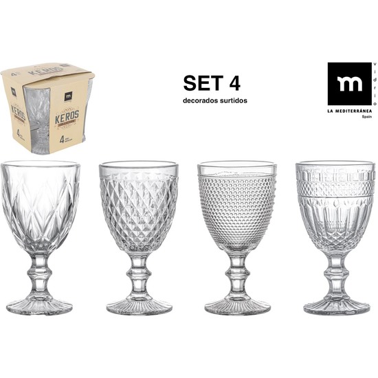 SET 4 COPAS KEROS 330CC image 0