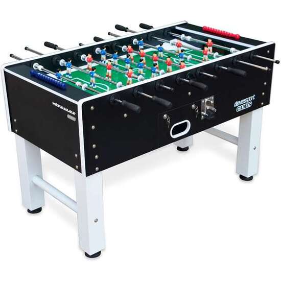 FUTBOLINES "HÉRCULES" CON MONEDERO NEGRO  FUTBOLÍN "PRO"  JUGADORES DE METAL PIERNAS ABIERTAS MEDIDAS PRODUCTO: 142 X 76 X 92 CM  CAMPO DE JUEGO 118,6 X 70 . image 4