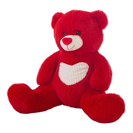 OSO CHLOE 85 CM BOLSILLO PANA 2 COL. ROJO, MARRÓN image 0