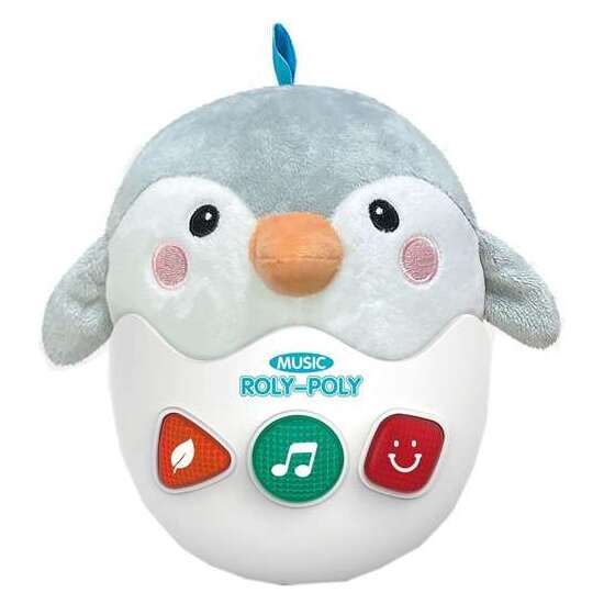 PINGÜINO HUEVO MUSICAL - CAJA-LUZ-SONIDO-MELODIAS 22 CM image 0