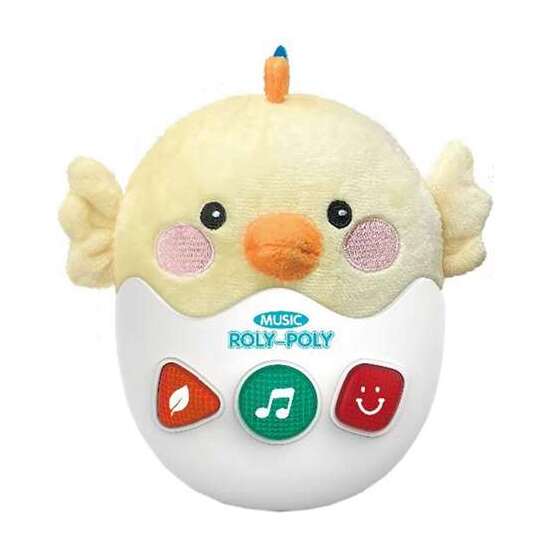 POLLITO HUEVO MUSICAL - CAJA-LUZ-SONIDO-MELODIAS 22 CM image 0