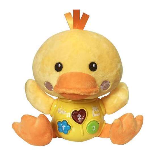 PATO MUSICAL-CAJA-LUZ-SONIDO-MELODIAS 24 CM image 0