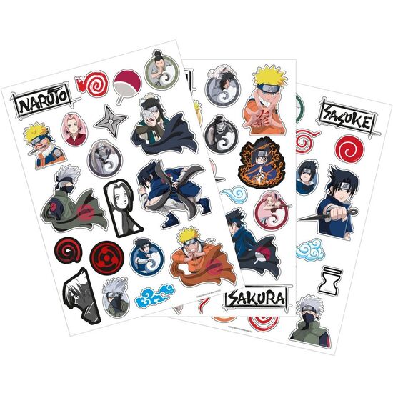 SET PEGATINAS REMOVIBLES NARUTO SHIPPUDEN image 0
