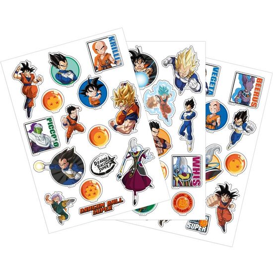 SET PEGATINAS REMOVIBLES DRAGON BALL SUPER image 0