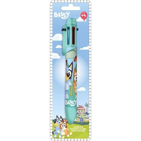 BOLIGRAFO 6 COLORES BLUEY image 1