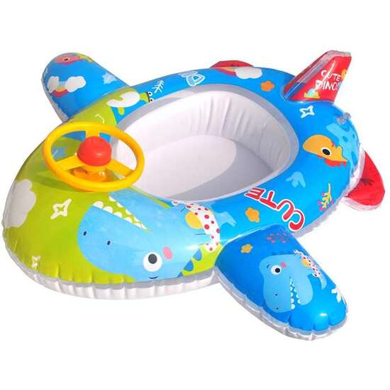 BARCA INFANTIL AVION CON VOLANTE 90CM image 1