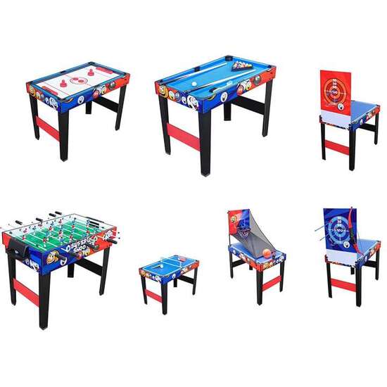 MESA MULTIJUEGOS INFANTIL 7 EN 1 .97 X 48 X 82,5 CM image 1