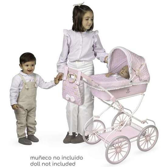 COCHE DE MUÑECA PLEGABLE CON SOMBRILLA Y BOLSO - PARA MUÑECAS DE HASTA 48 CM. image 2