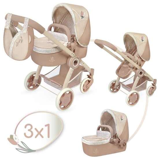 COCHE DE MUÑECA 3X1 PLEGABLE CON BOLSO PARA MUÑECAS DE HASTA 48 CM. image 4