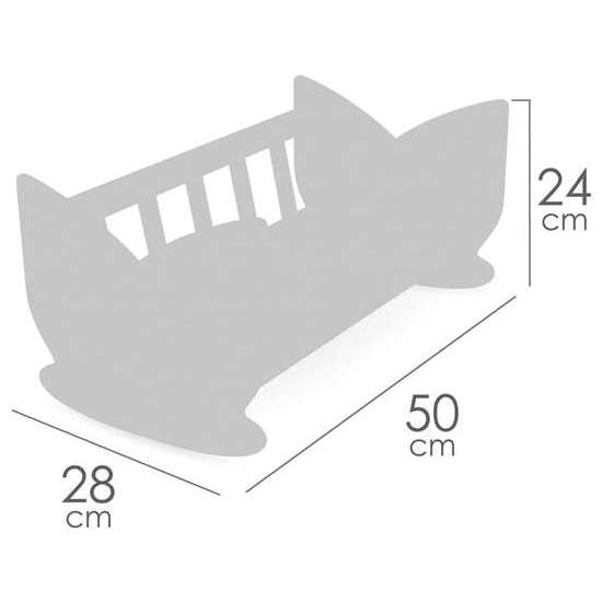 CUNA MADERA TULIPE 49.50X28X24 CM image 4