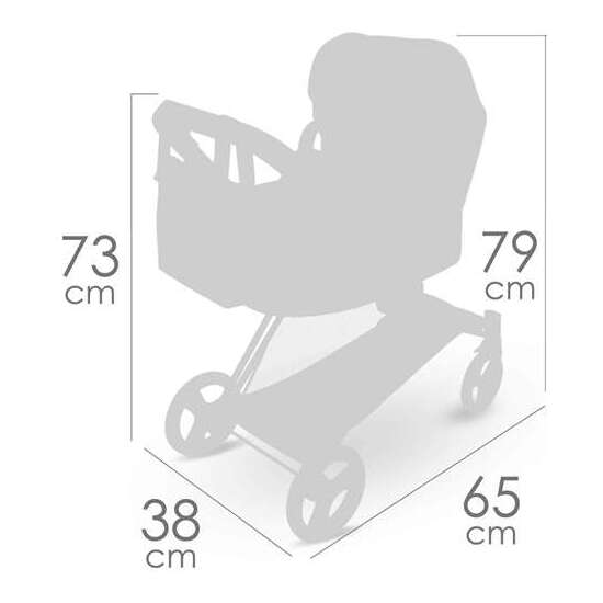 COCHE DE MUÑECA 3X1 PLEGABLE - NOVEDAD, PARA MUÑECAS DE HASTA 50 CM. image 5
