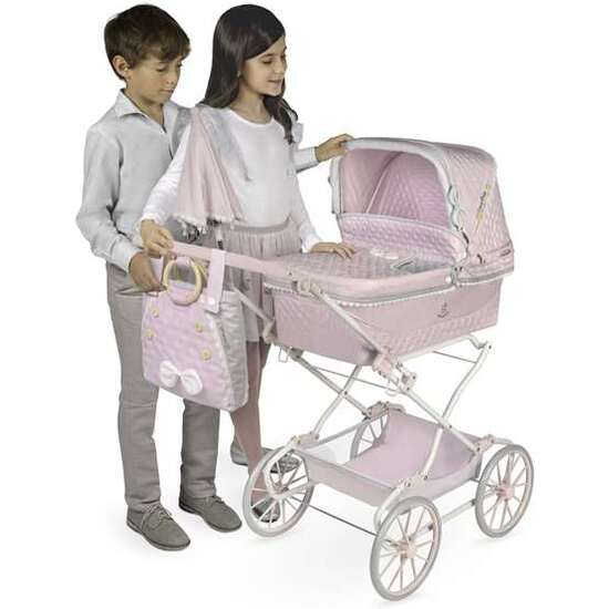 COCHE REBORN PLEGABLE CON SOMBRILLA Y BOLSO - PARA MUÑECAS DE HASTA 55 CM. image 1