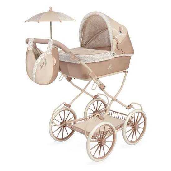 COCHE DE MUÑECA PLEGABLE CON SOMBRILLA Y BOLSO - PARA MUÑECAS DE HASTA 48 CM. image 0
