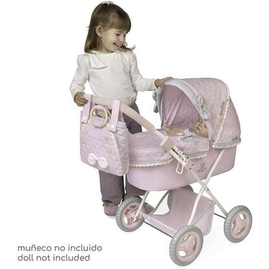 COCHE DE MUÑECA PLEGABLE CON SOMBRILLA Y BOLSO - PARA MUÑECAS DE HASTA 48 CM. image 1