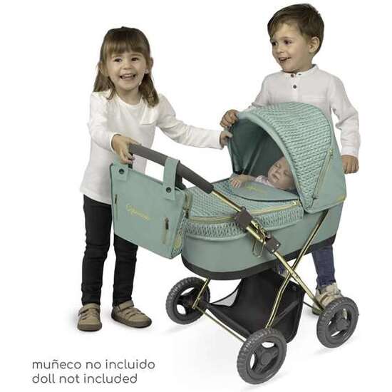 COCHE DE MUÑECA PLEGABLE CON SOMBRILLA Y BOLSO - PARA MUÑECAS DE HASTA 48 CM.   . image 1