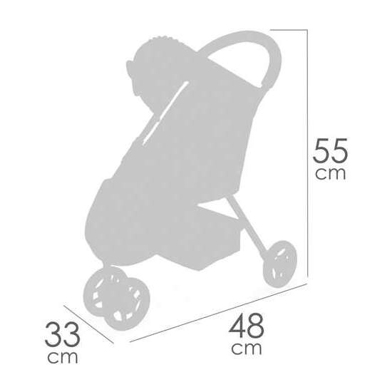 SILLA DE MUÑECA 3 RUEDAS - PARA MUÑECAS DE HASTA 50 CM. image 3