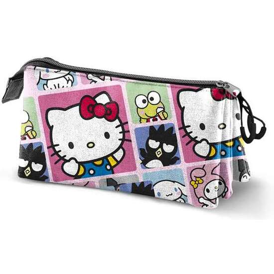 ESTUCHE PORTATODO TRIPLE HELLO KITTY PANELS 23 X8 X11 CM image 0