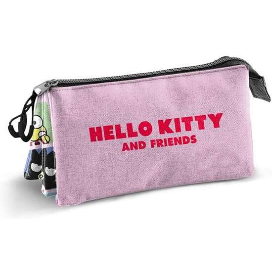 ESTUCHE PORTATODO TRIPLE HELLO KITTY PANELS 23 X8 X11 CM image 1